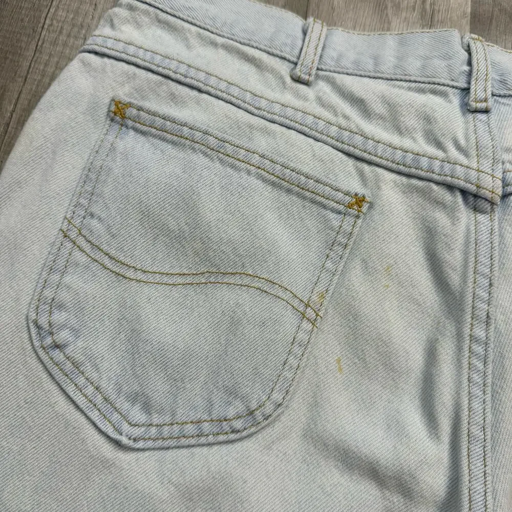 Vintage Lee Light Wash Jean Denim Shorts Jorts
